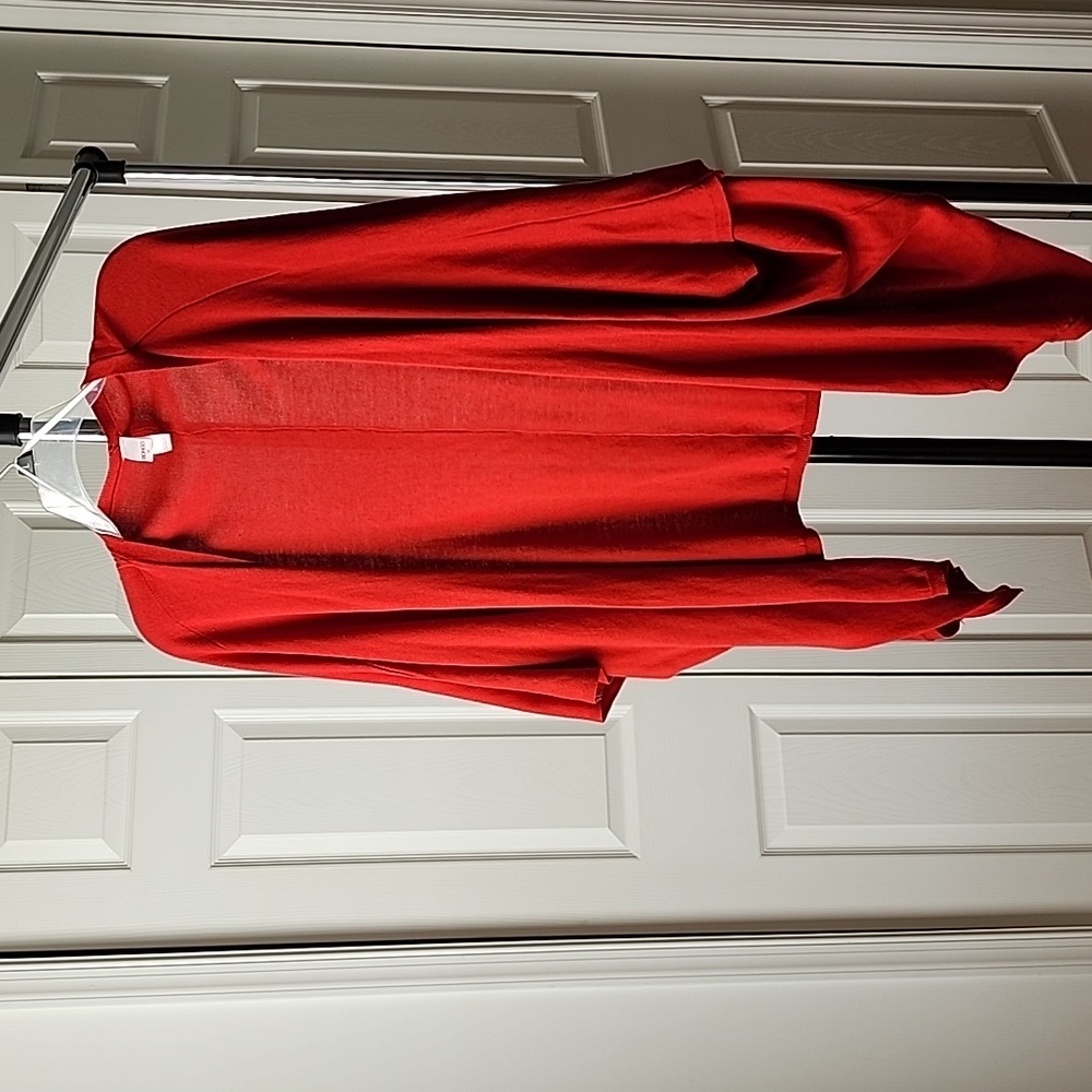 Bongo red cardigan shawl sz M